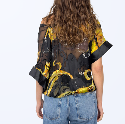 Kurzarmbluse Y2K Retro Style Teos Vintage Onlineshop